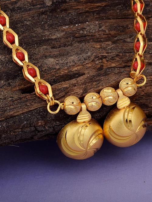 gold plated traditional mangalsutra for women - 21674018 - Standard Image - 0