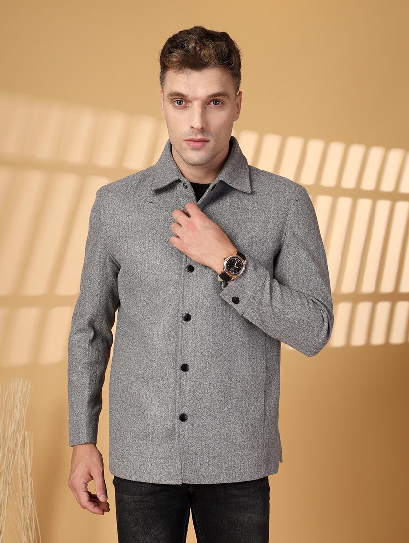 men long sleeves solid regular coat - 21674396 - Zoom Image - 0