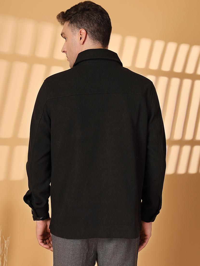 men long sleeves solid regular coat - 21674397 - Standard Image - 3