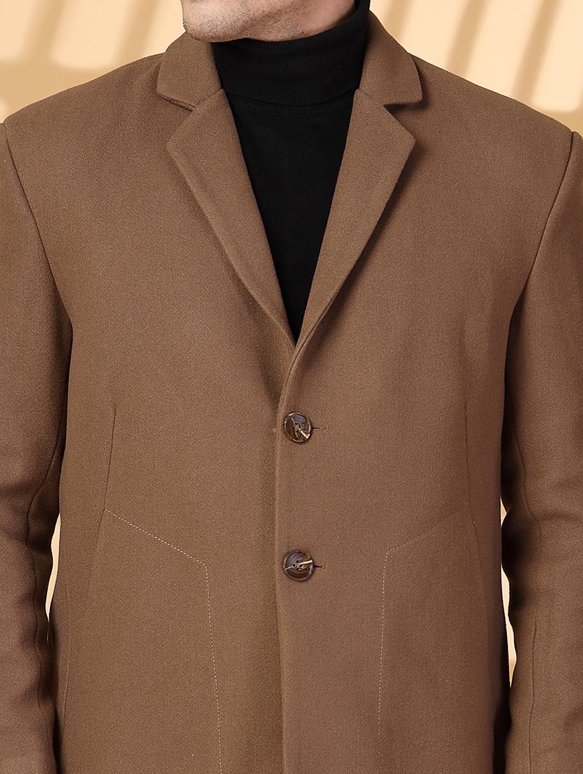 men long sleeves solid regular coat - 21674399 - Standard Image - 5