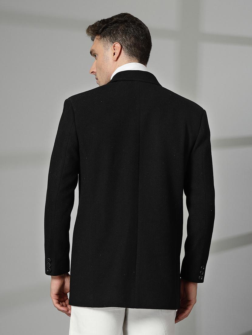 men long sleeves solid regular coat - 21674400 - Standard Image - 3