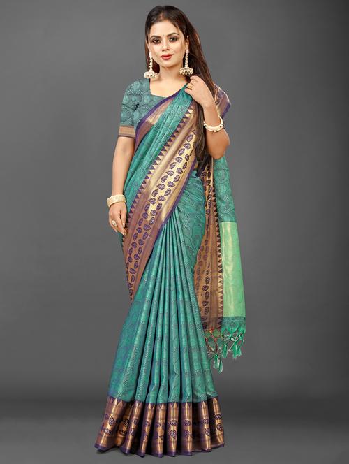 women zari work mysore saree - 21674581 - Standard Image - 0