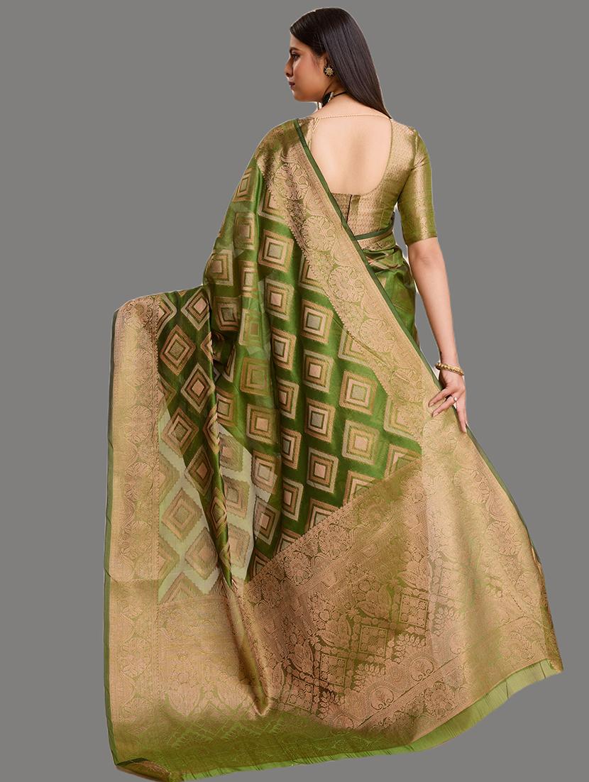 women zari work banarasi saree - 21674610 - Standard Image - 3