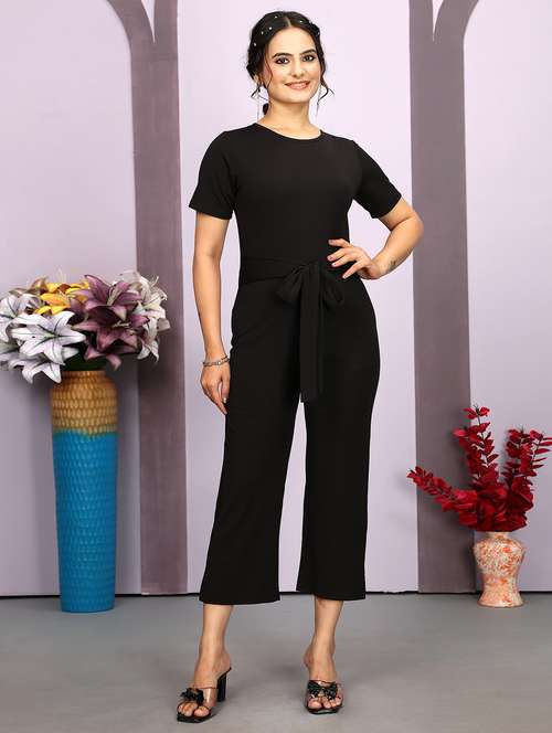 women solid calf length jumpsuit - 21674744 -  Standard Image - 0