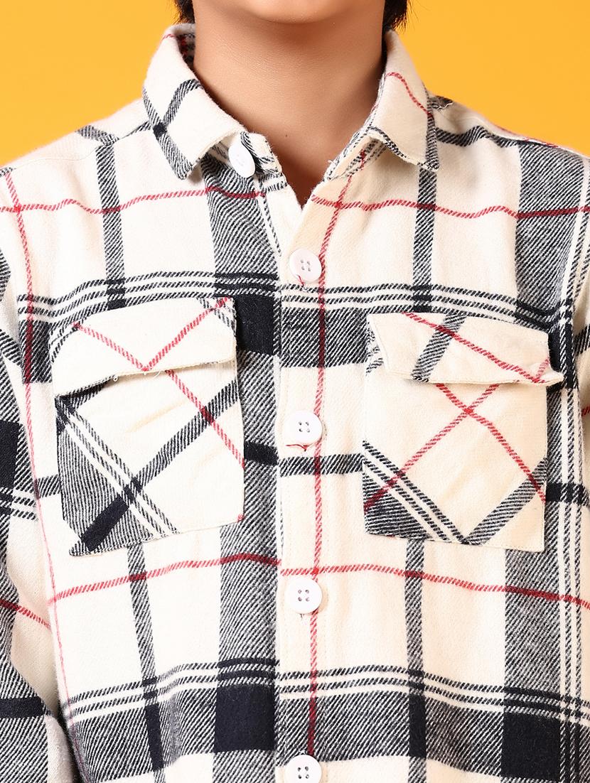 boys long sleeves checkered shirt - 21674996 - Standard Image - 5