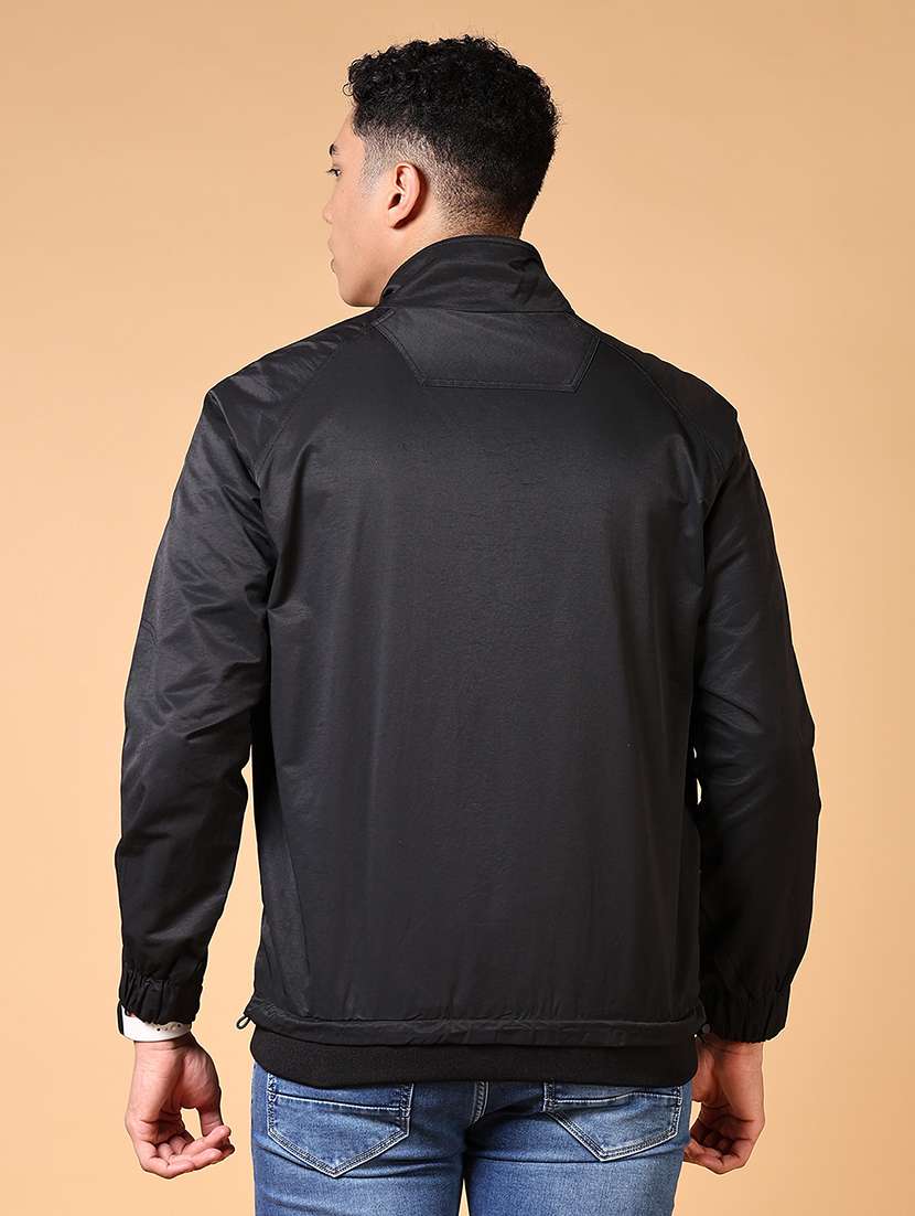 men long sleeves solid casual jacket - 21674997 -  Standard Image - 3