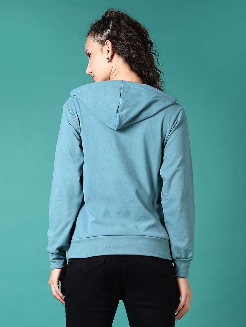 women long sleeves plain sweatshirt - 21675030 -  Standard Image - 3