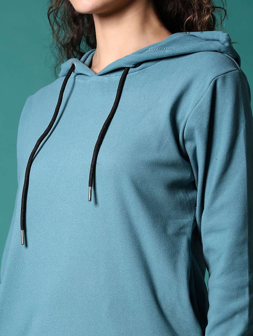 women long sleeves plain sweatshirt - 21675030 -  Standard Image - 5