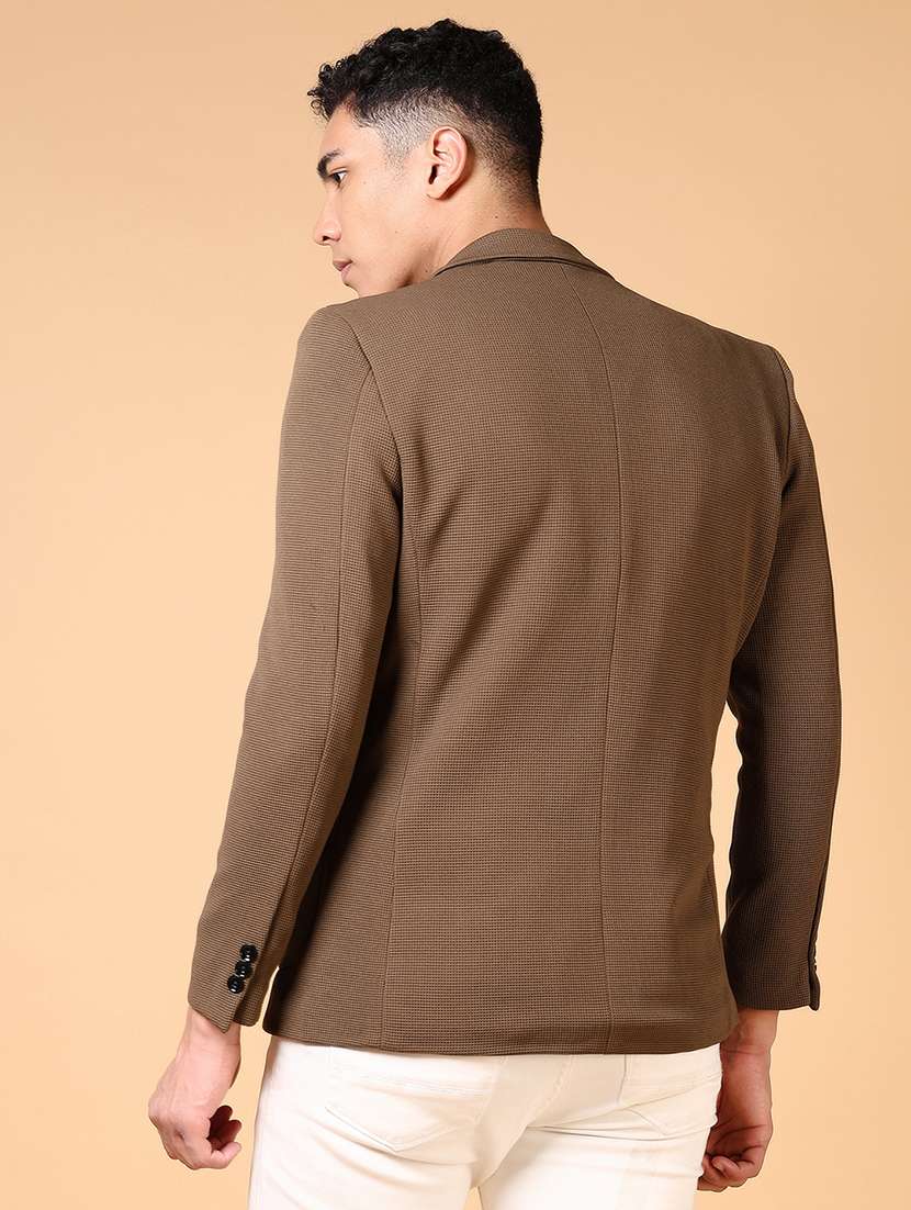 men solid long sleeve single breasted blazer - 21675069 -  Standard Image - 3