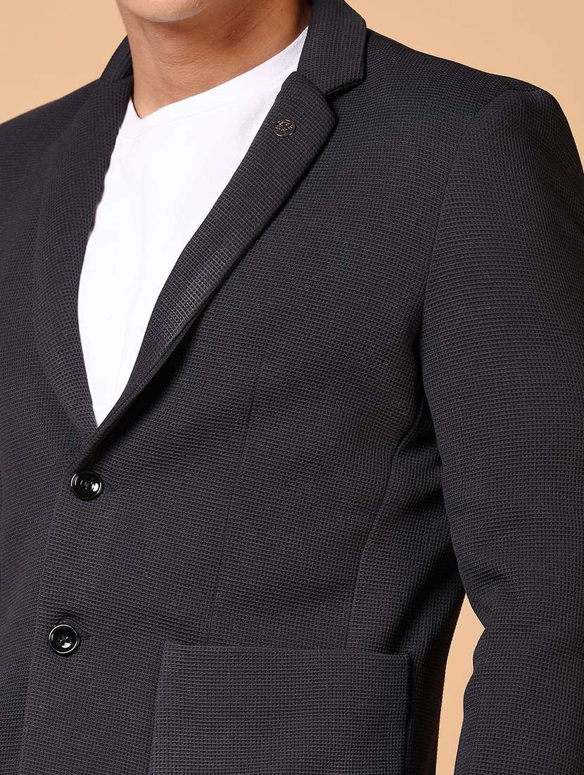 men solid long sleeve single breasted blazer - 21675070 -  Standard Image - 5