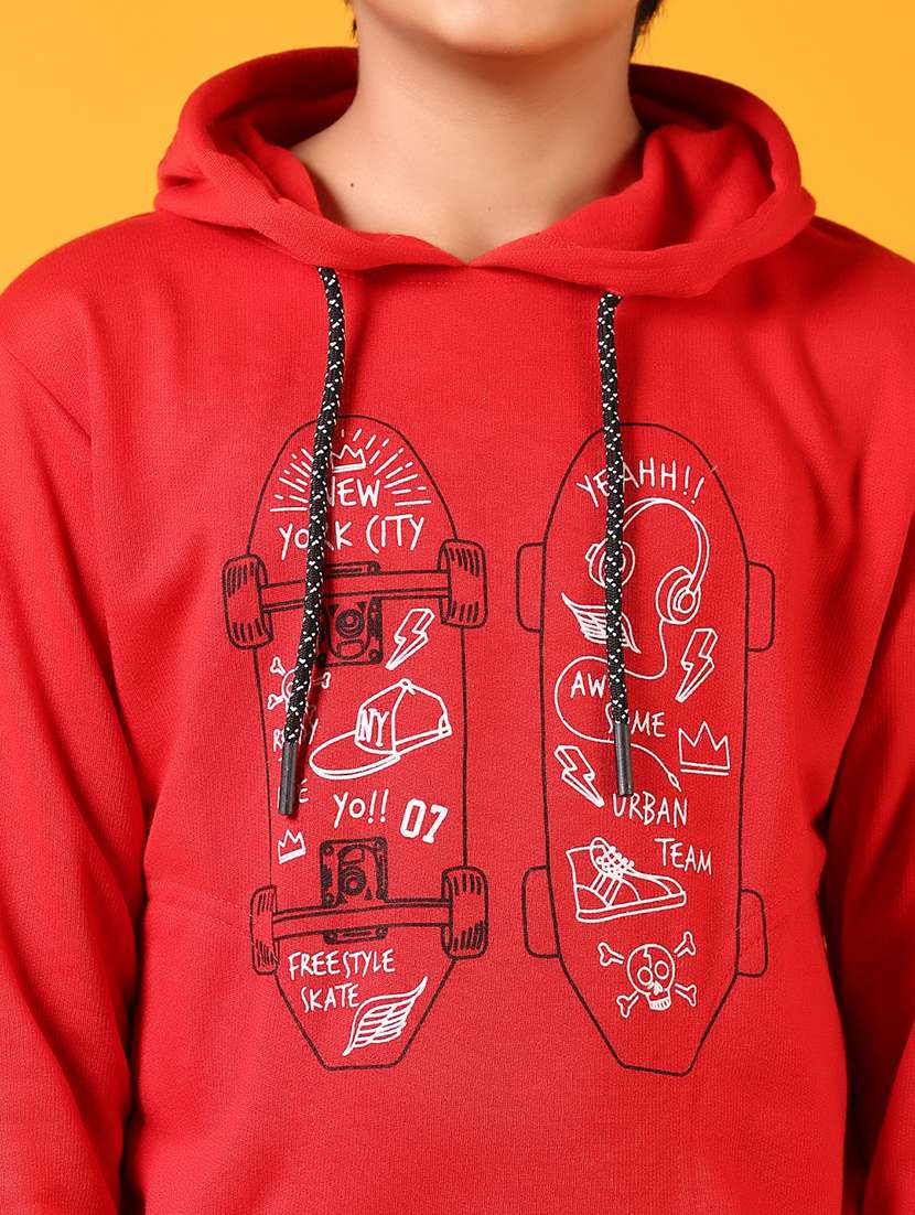 boys front print long sleeve sweatshirt - 21675076 -  Standard Image - 3