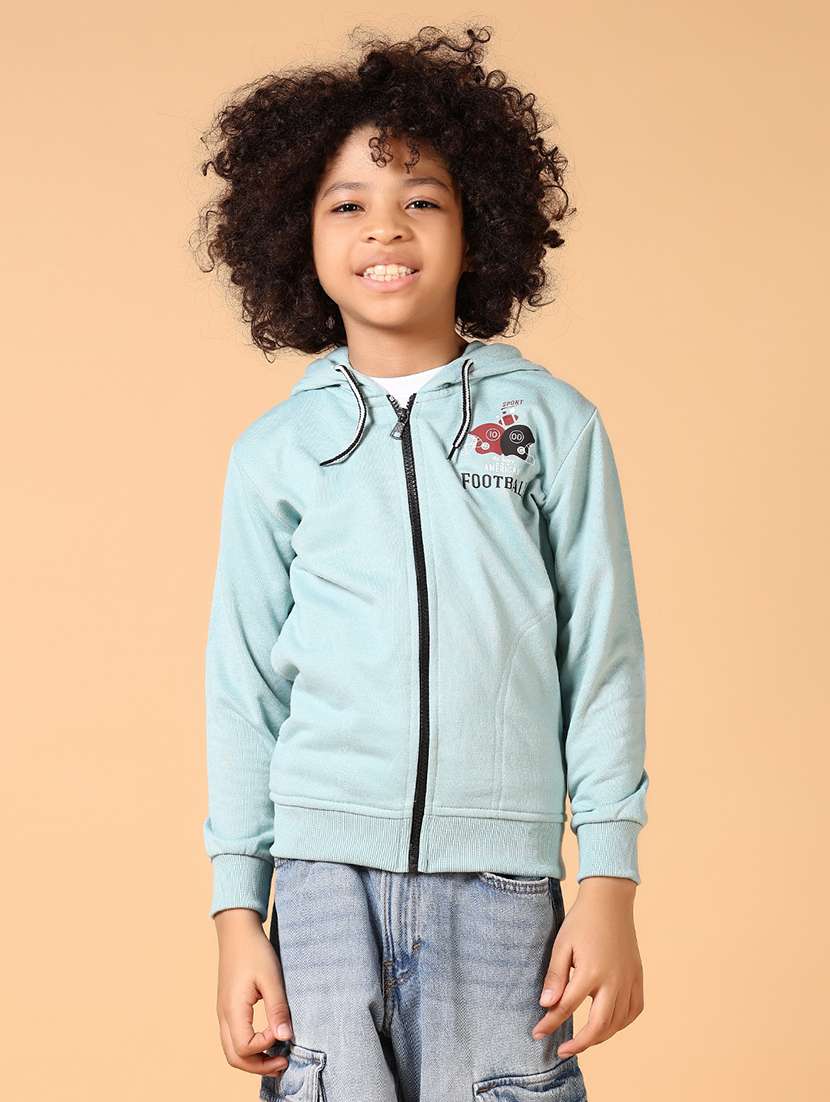 boys long sleeves placement print sweatshirt