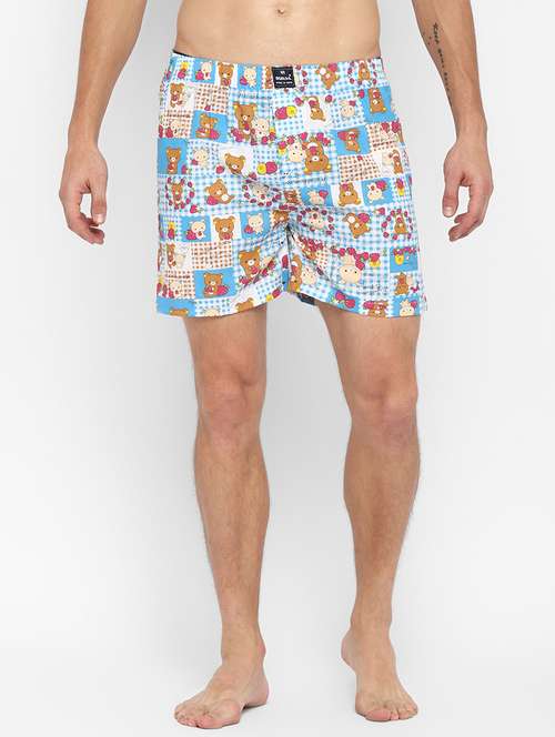 men printed mid rise boxer