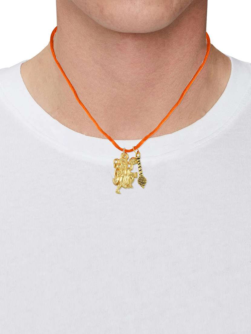 men sacred idol pendant with thread - 21675142 -  Standard Image - 3