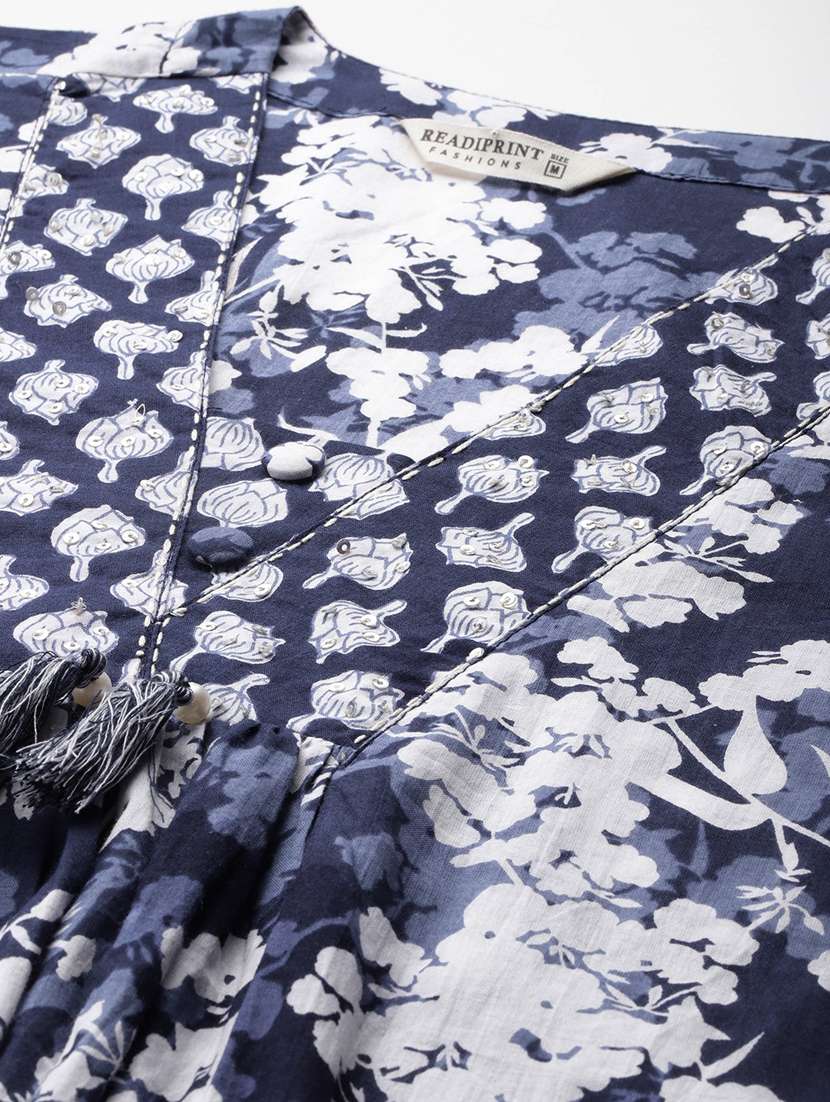 women three quarter sleeve kurta pant with dupatta set - 21675285 -  Standard Image - 3