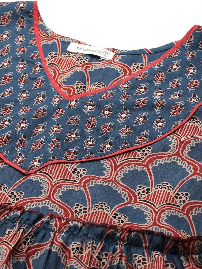 women three quarter sleeve kurta pant with dupatta set - 21675338 -  Standard Image - 3