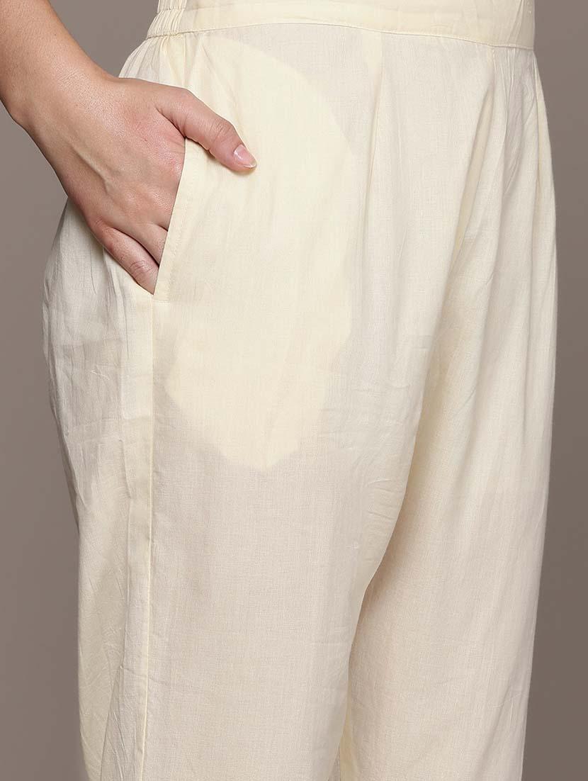women three quarter sleeve kurta pant with dupatta set - 21675382 - Standard Image - 5