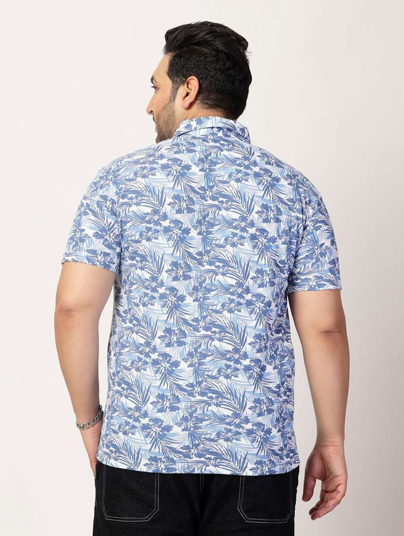 blue cotton plus tshirt - 21675500 -  Standard Image - 3