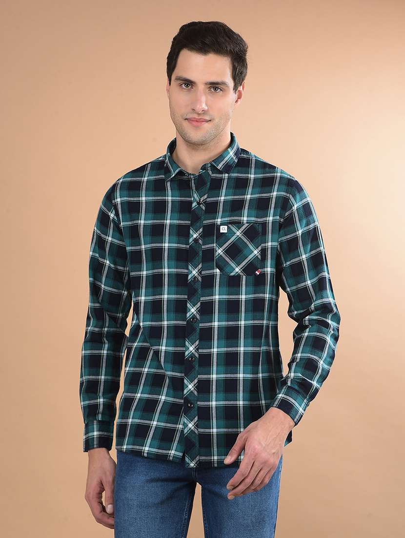 men check long sleeve casual shirt