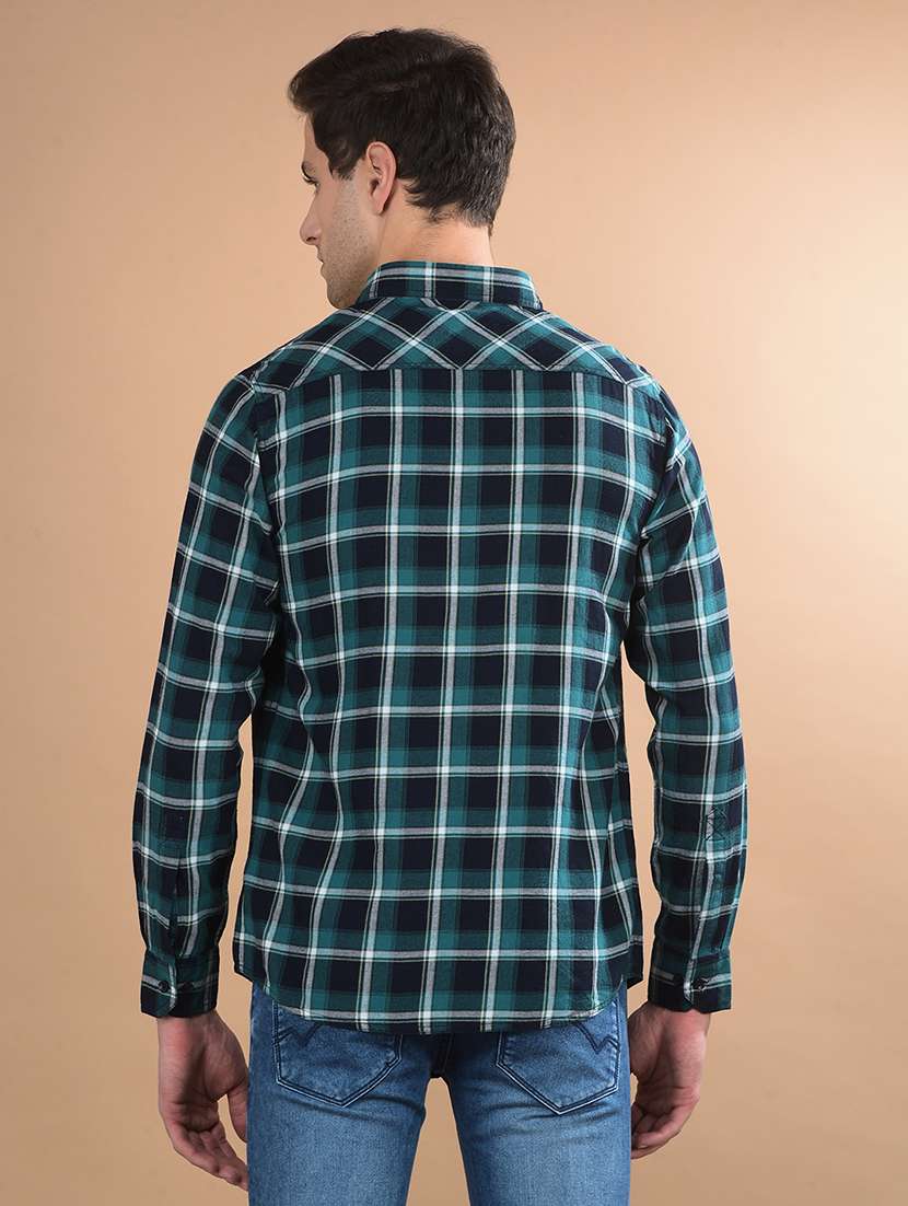 men check long sleeve casual shirt - 21675670 -  Standard Image - 3