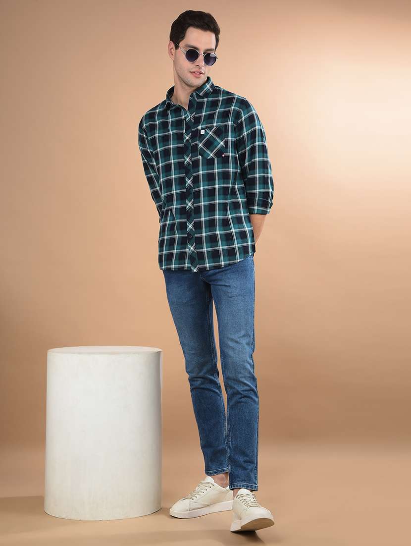 men check long sleeve casual shirt - 21675670 -  Standard Image - 5