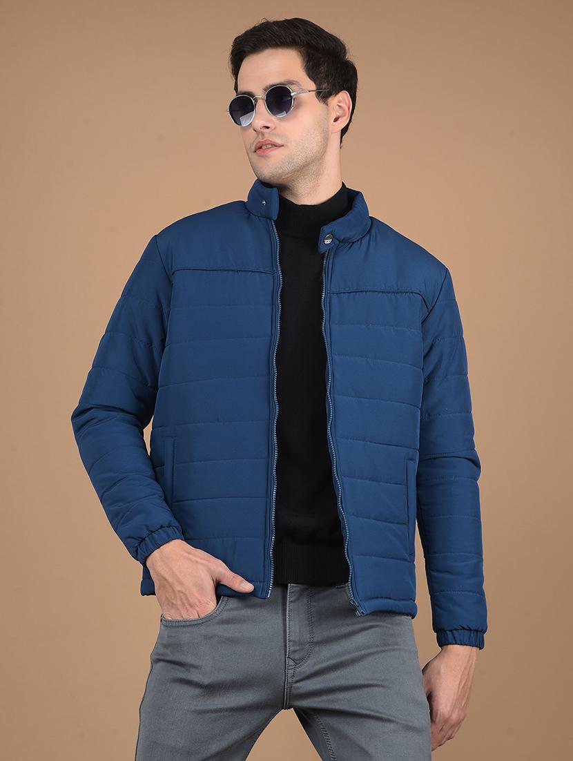 men solid long sleeve puffer jacket - 21675700 -  Zoom Image - 0