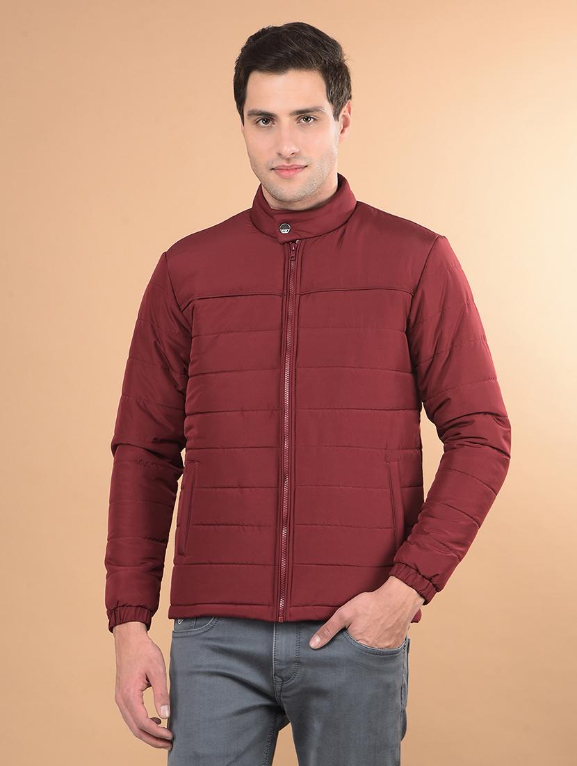 men solid long sleeve puffer jacket - 21675701 - Zoom Image - 0