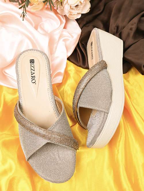 Women Embellished Slip On Sandal