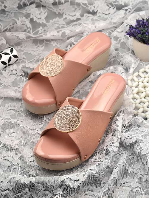 women embellished slip on wedges - 21676025 -  Standard Image - 0