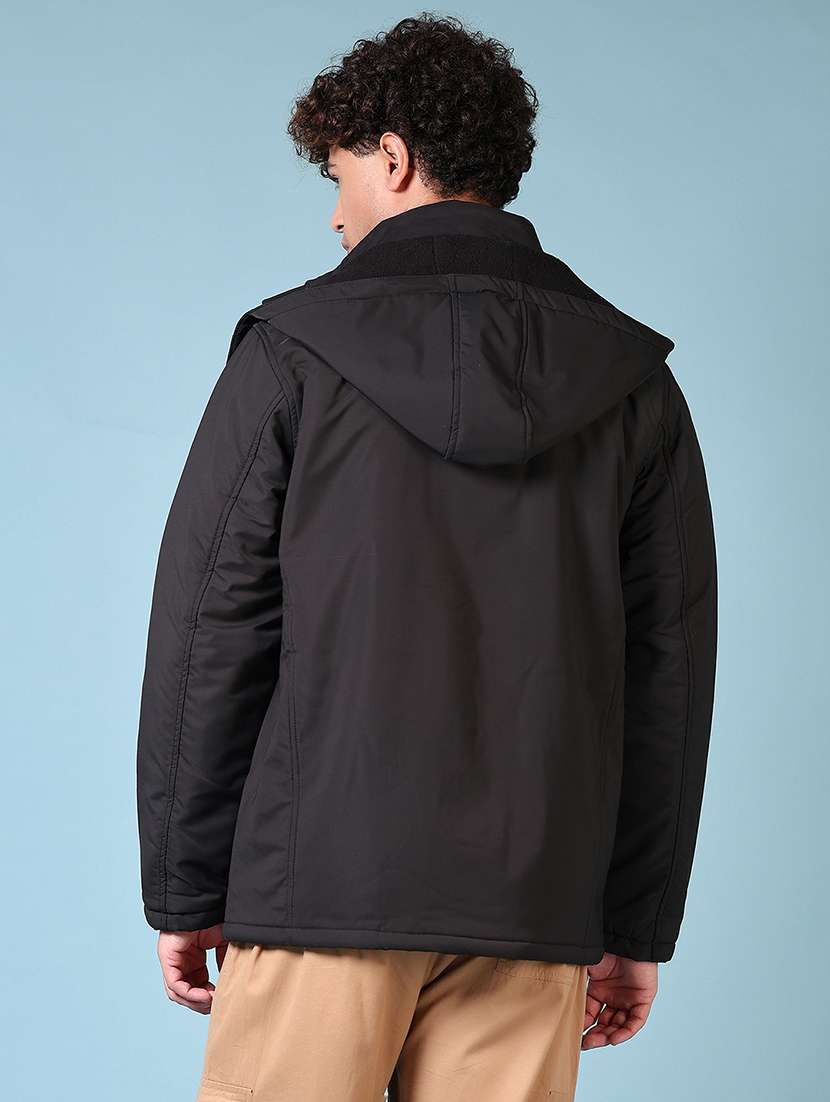 men long sleeves solid utility jacket - 21676162 -  Standard Image - 3