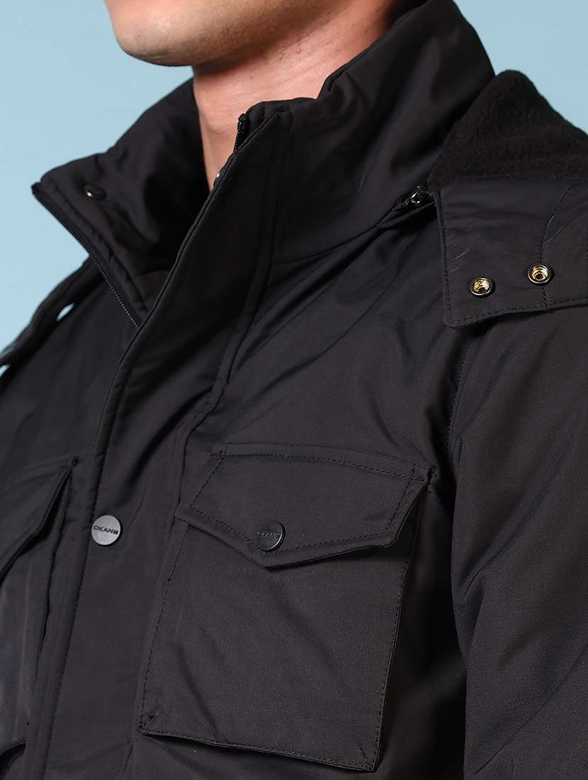 men long sleeves solid utility jacket - 21676162 -  Standard Image - 5