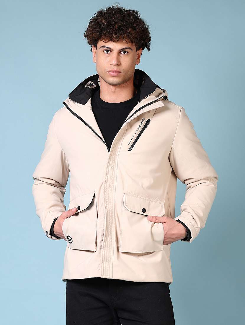 men long sleeves solid bomber jacket