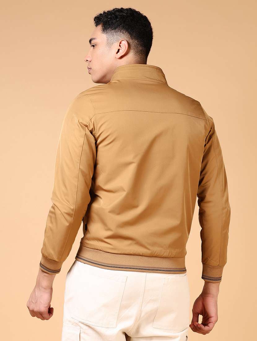 men long sleeves solid reversible casual jacket - 21676176 -  Standard Image - 3