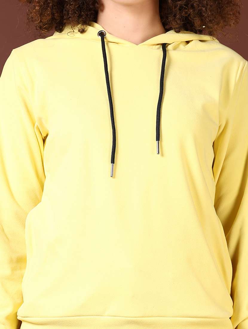 women long sleeves plain sweatshirt - 21676206 -  Standard Image - 5