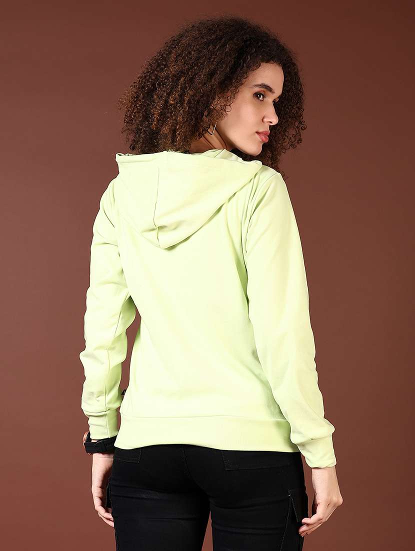women solid long sleeve sweatshirt - 21676211 -  Standard Image - 3