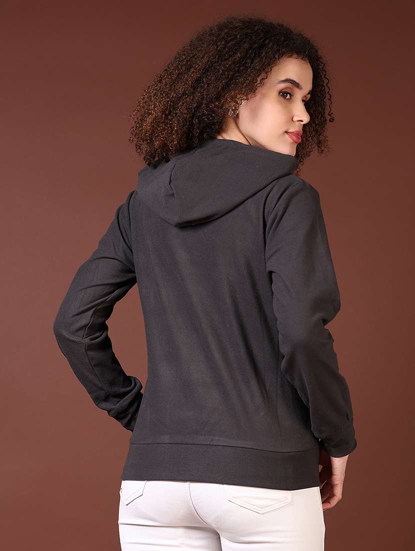 women long sleeves plain sweatshirt - 21676212 -  Standard Image - 3