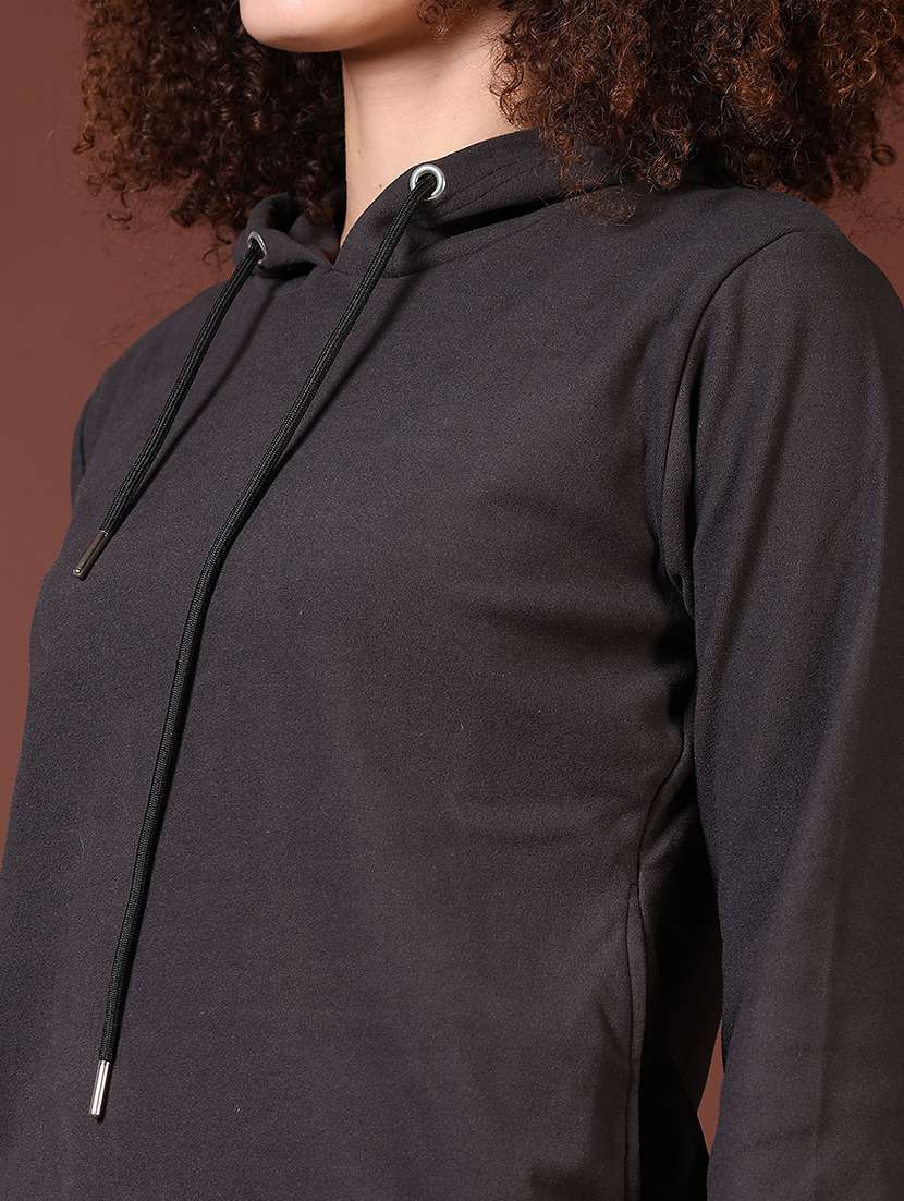 women long sleeves plain sweatshirt - 21676212 -  Standard Image - 5