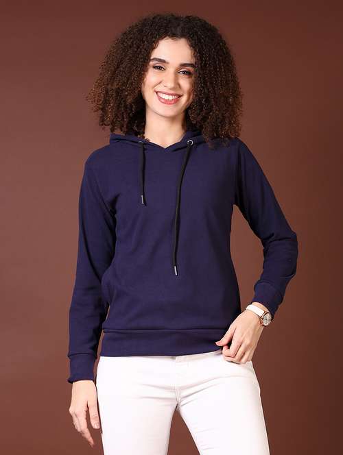 women long sleeves plain sweatshirt - 21676215 -  Standard Image - 0