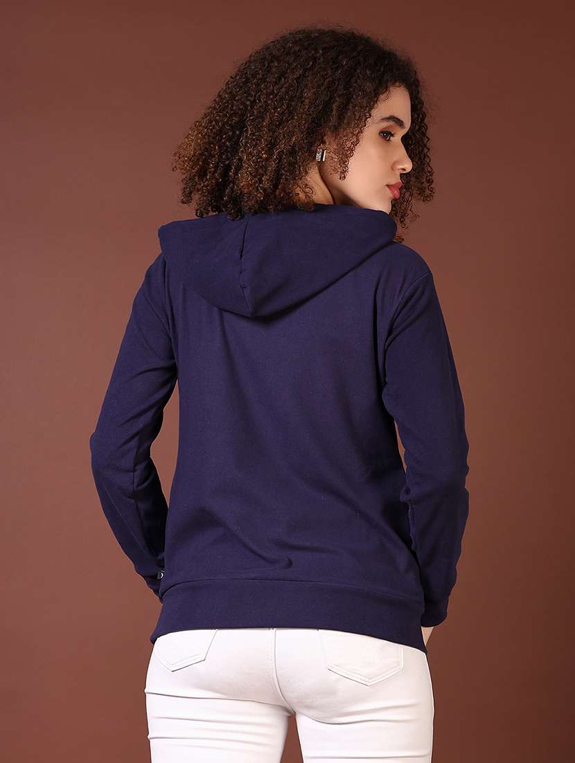 women long sleeves plain sweatshirt - 21676215 -  Standard Image - 3