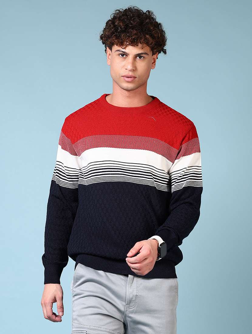men acylic long sleeve pullover