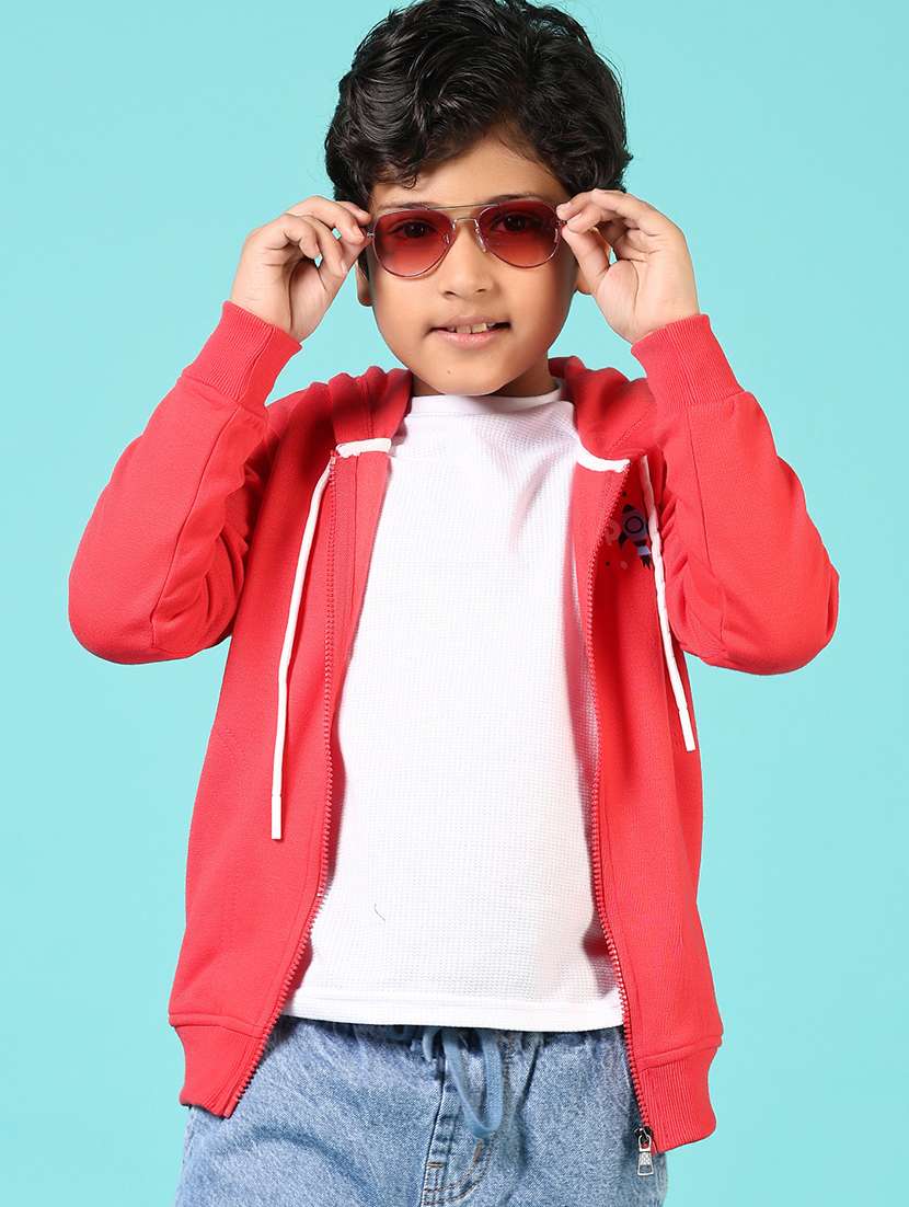 boys printed long sleeve hooded sweatshirt - 21676258 - Zoom Image - 0
