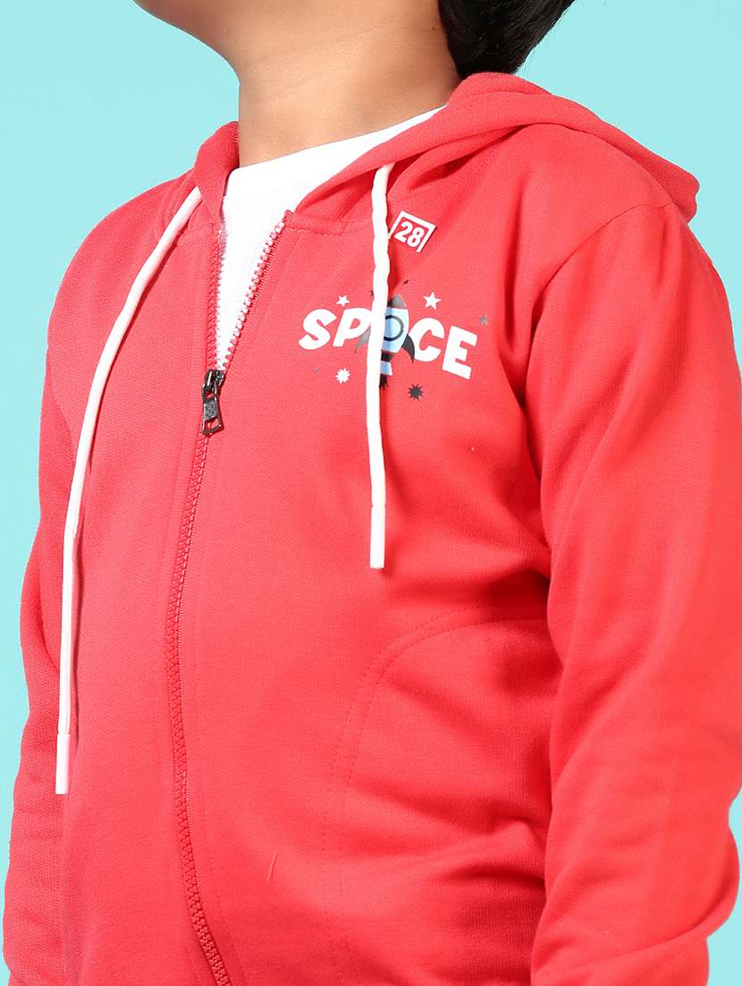 boys printed long sleeve hooded sweatshirt - 21676258 - Standard Image - 3
