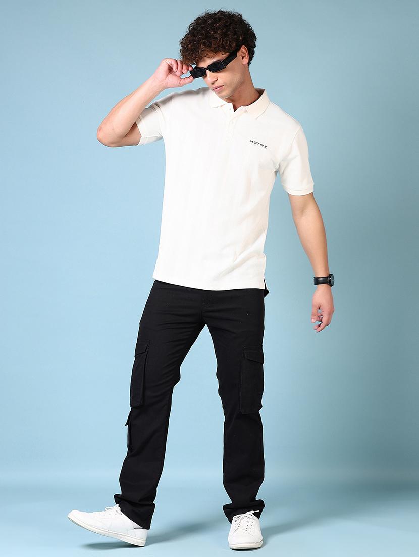 men solid short sleeve polo t-shirt - 21676260 - Standard Image - 3