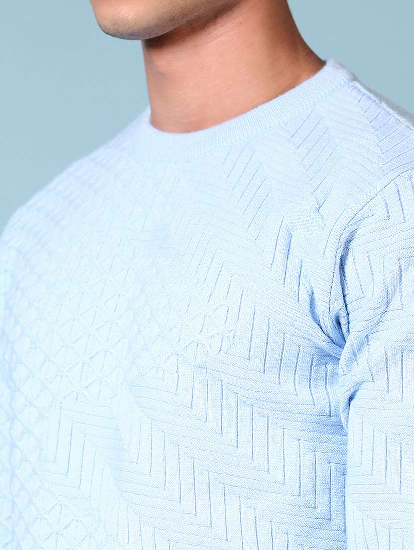 men self design long sleeve pullover sweater - 21676358 -  Standard Image - 5