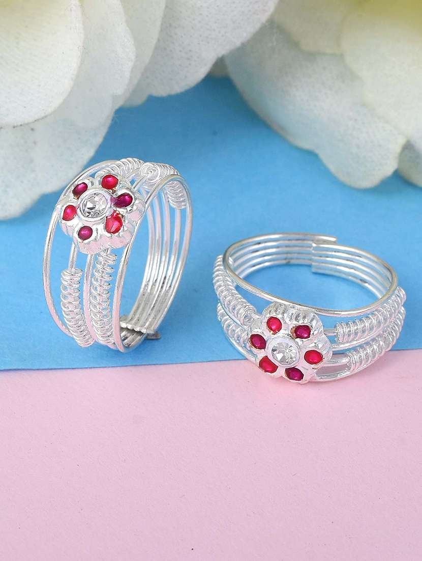 silver plated toe ring