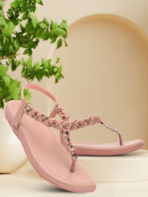 women solid back strap sandal