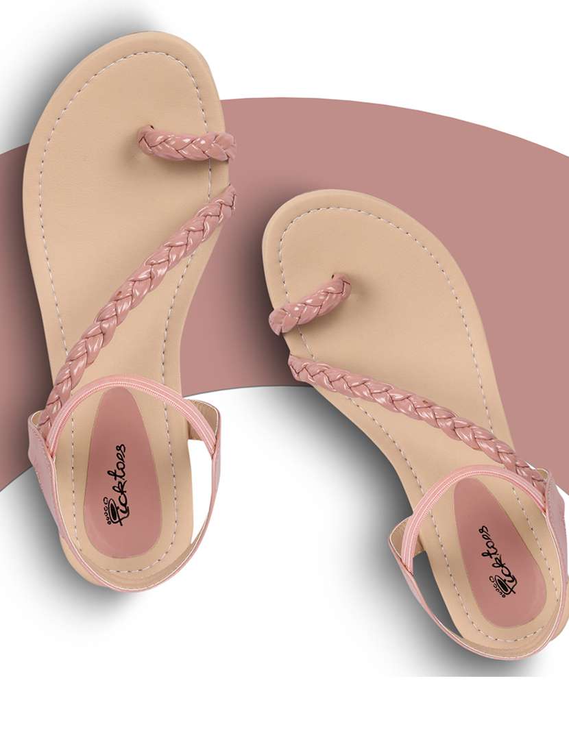 women solid back strap sandal