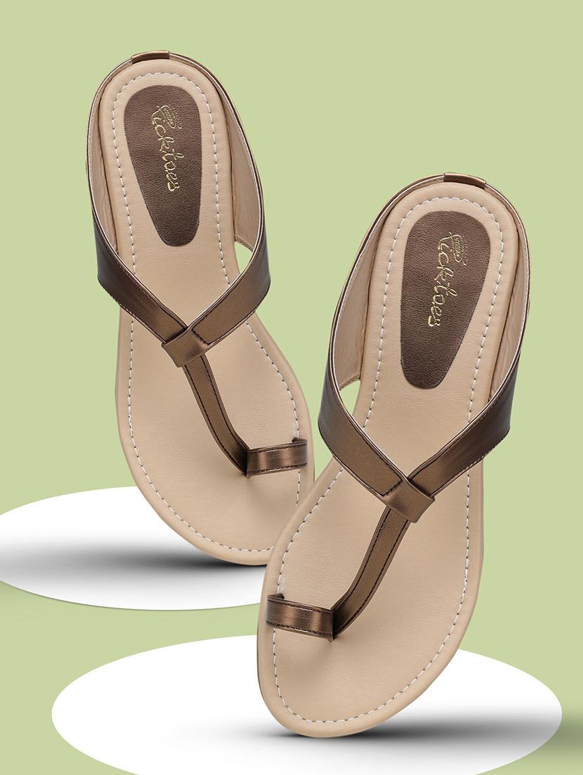 women solid slip on flat sandal