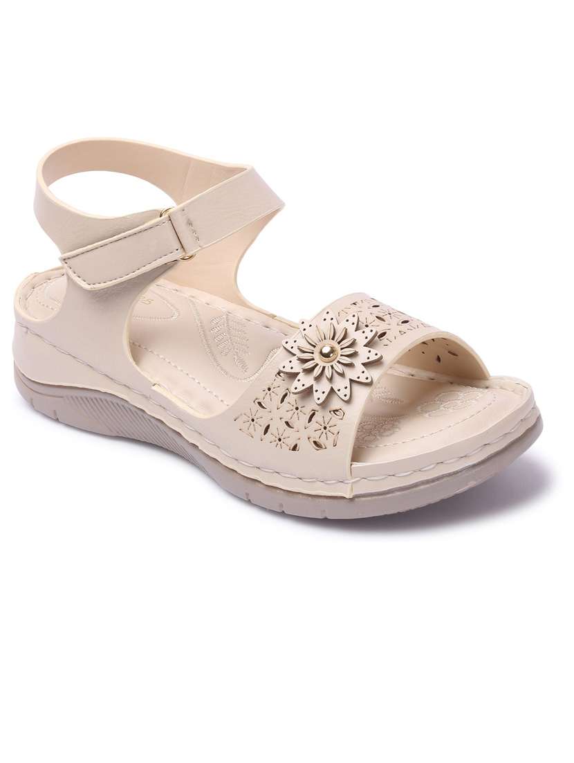 women cut work ankle strap sandal - 21676697 - Zoom Image - 0