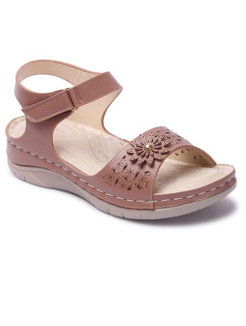 women cut work ankle strap sandal - 21676698 - Standard Image - 0